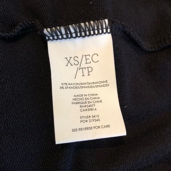 Cabi Gala black v neck knit tunic top size Extra Small XS #3415 - Picture 9 of 13